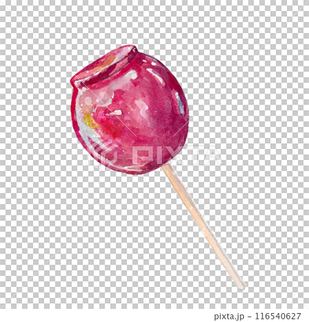 Watercolor candy apples 116540627