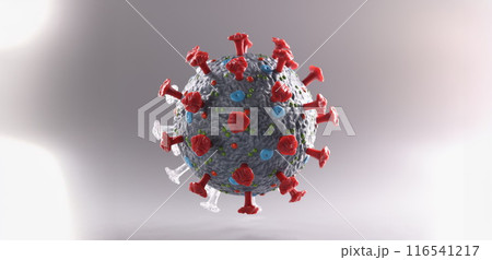 Coronavirus bacteria plastic model, micro virus and covid-19 cell bacteria Coronavirus bacteria plastic model, micro virus and covid-19 cell bacteria 116541217