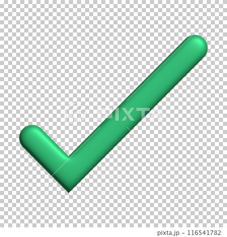 Checkmark icon 3d symbol green button for element Checkmark icon 3d symbol green button for element 116541782