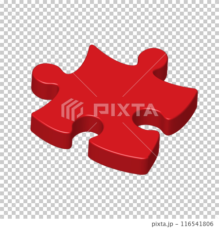 Red 3D jigsaw puzzle pieces isometric design teamwork idea business concept Red 3D jigsaw puzzle pieces isometric design teamwork idea business concept 116541806