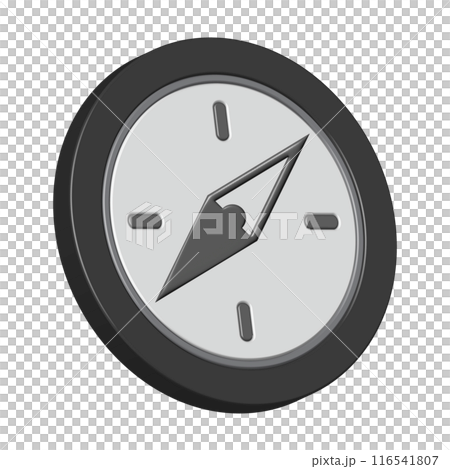 Navigation compass realistic 3d icon of travel concept Navigation compass realistic 3d icon of travel concept 116541807