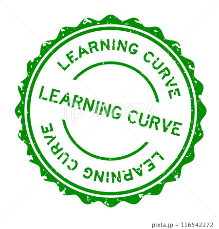 Grunge green learning curve word round rubber seal stamp on white background Grunge green learning curve word round rubber seal stamp on white background 116542272