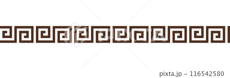 Greece ornament with repeated geometric motif Greece ornament with repeated geometric motif 116542580