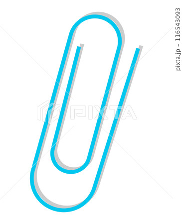 Paper notes stickers. paper clip as element for pin memo messages on paper sheets and office notice or information board Paper notes stickers. paper clip as element for pin memo messages on paper sheets and office notice or information board 116543093