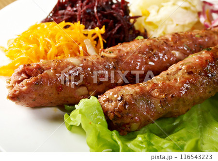 caucasian Luleh kebab 116543223