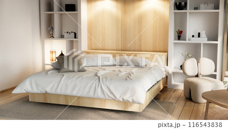 Modern Bedroom interior design with decoration room japan. 116543838