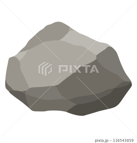 Rock stones or debris of mountain. Gravel, gray stone. Polygonal shape, piece of fossil stone. Game decoration element Rock stones or debris of mountain. Gravel, gray stone. Polygonal shape, piece of fossil stone. Game decoration element 116543859