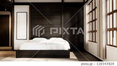 Modern Bedroom interior design with decoration room japan. 116543929