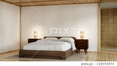 Modern Bedroom interior design with decoration room japan. 116543973