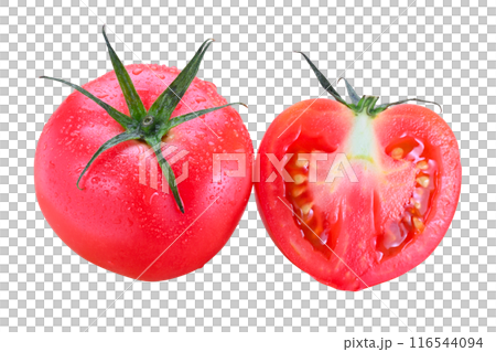 Medium tomato cross section cut out 116544094