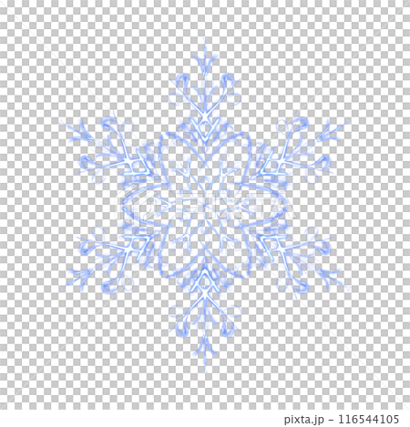 Blue glowing transparent snowflake, isolated. Merry Christmas and Happy New Year. Simple neon light. Shining winter, xmas lamp. Fluorescent, luminescent illumination. Png Blue glowing transparent snowflake, isolated. Merry Christmas and Happy New Year. Simple neon light. Shining winter, xmas lamp. Fluorescent, luminescent illumination. Png 116544105
