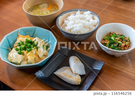 卵豆腐のある朝食 卵豆腐のある朝食 116546256