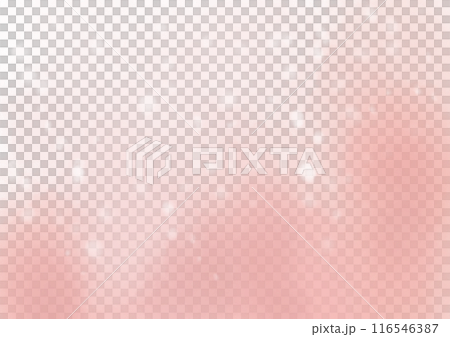 Sparkling and fluffy salmon pink background illustration material 116546387