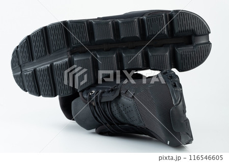 Pait of black sport shoes Pait of black sport shoes 116546605