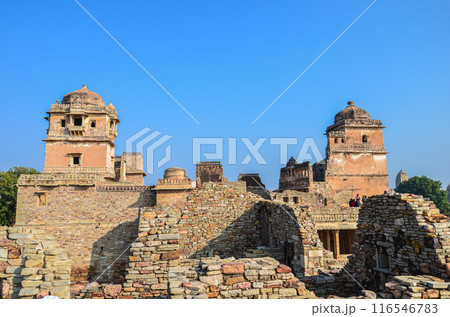 A Portion of the Chittorgarh fort in Rajasthan, India A Portion of the Chittorgarh fort in Rajasthan, India 116546783