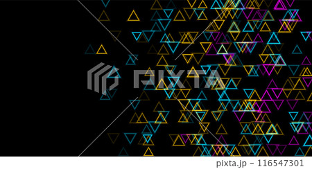 Colorful geometric neon triangles abstract futuristic modern background Colorful geometric neon triangles abstract futuristic modern background 116547301