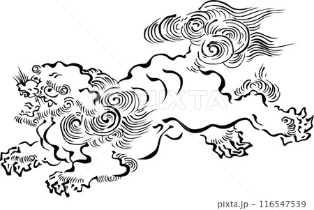 浮世絵 獅子舞 その1 浮世絵 獅子舞 その1 116547539