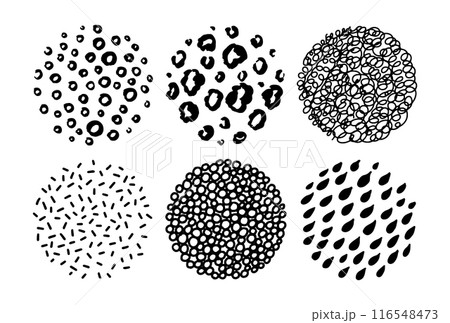 Hand drawn circles. Round abstract black backgrounds or patterns. Line sketch trendy set. Hand drawn Hand drawn circles. Round abstract black backgrounds or patterns. Line sketch trendy set. Hand drawn 116548473