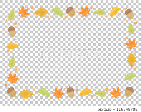 秋の四角フレーム 116548788