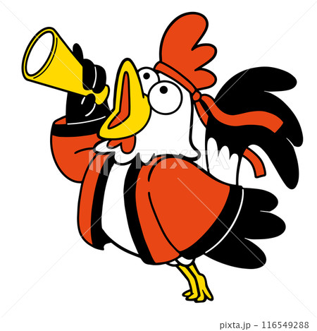 販促に一役買う雄鶏のイラスト 販促に一役買う雄鶏のイラスト 116549288