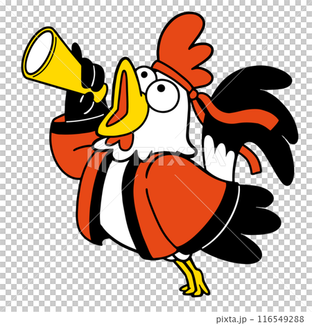 販促に一役買う雄鶏のイラスト 販促に一役買う雄鶏のイラスト 116549288