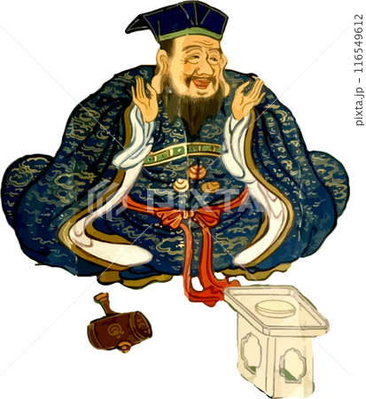 手拍子を打つ大黒天 116549612