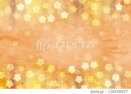桜 梅 春 和柄 背景 桜 梅 春 和柄 背景 116550037