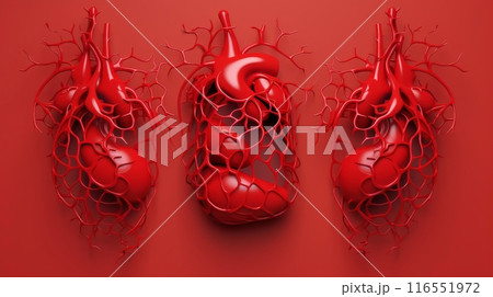 Abstract human internal organs, Anatomy,...のイラスト素材 [116551972] - PIXTA
