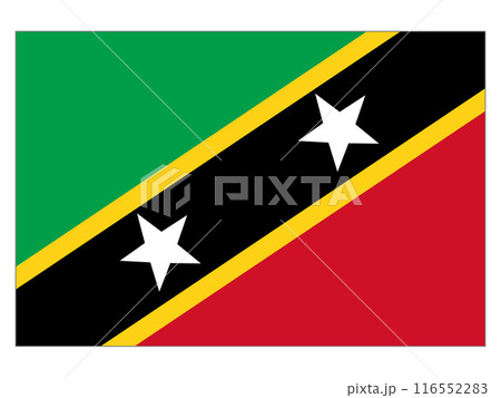 世界の国旗　セントクリストファーネイビス 116552283