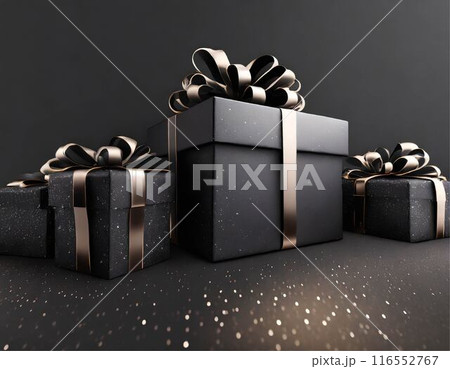 ブラックフライデー　クリスマス　ショッピング　ギフト　イメージ　背景 116552767