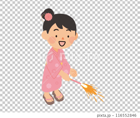 Girls making fireworks 116552846