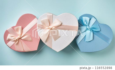 ハート型ギフトボックス　バレンタイン　クリスマス 116552898