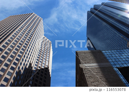 Boston, city view, skyscrapers, sunny day  116553078