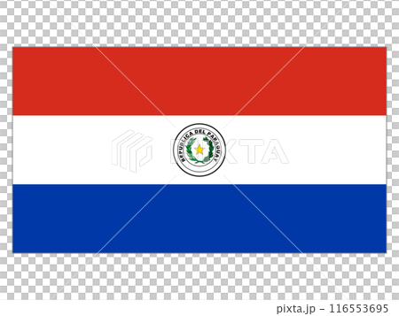 世界の国旗　パラグアイ 116553695
