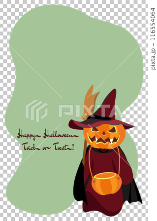 Cute Halloween message card Cute Halloween message card 116554064