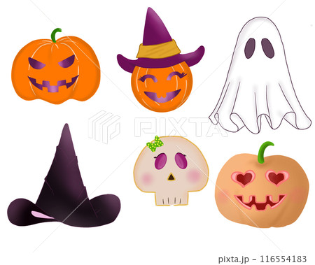 Set halloween icons 116554183