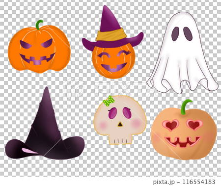Set halloween icons 116554183