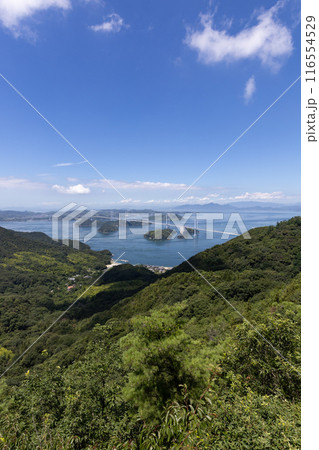 大島亀老山から見た来島海峡（しまなみ海道） 116554529