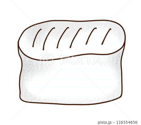 ゆるめシンプルカマンベールチーズ　アナログ風 116554656