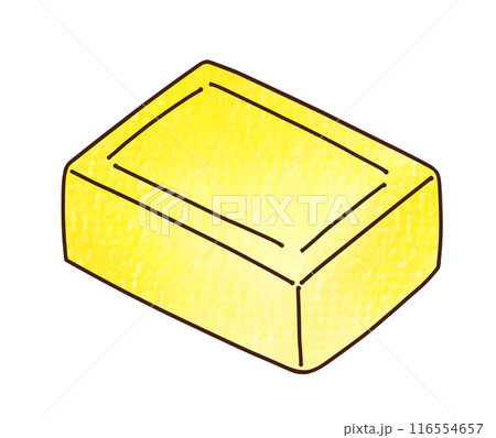 ゆるめシンプルブロックチーズ　アナログ風 116554657