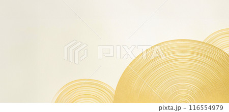 金色の和風デザイン背景 116554979