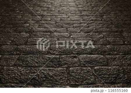 Old cobblestone pavement 116555160