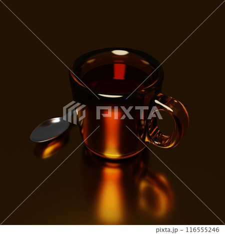 Glass tea cup 116555246
