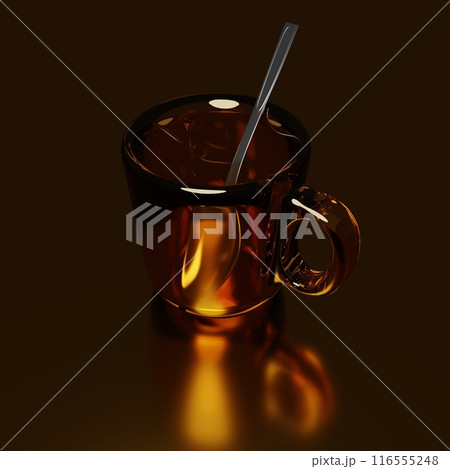 Glass tea cup 116555248