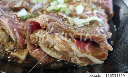 Korean bbq Marinated Grilled Beef Ribs 116555559