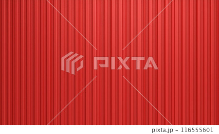 赤の3Dストライプ、マテリアルテクスチャー背景 赤の3Dストライプ、マテリアルテクスチャー背景 116555601