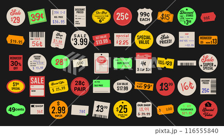 Price Tags Design Set Price Tags Design Set 116555840
