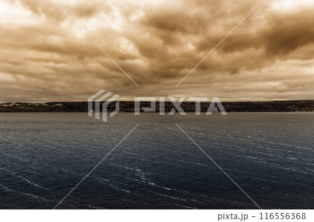 Beautiful sunset over the sea Beautiful sunset over the sea 116556368