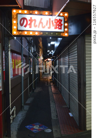 ハモニカ横丁の「のれん小路」(JR吉祥寺駅 北口/東京都武蔵野市) ハモニカ横丁の「のれん小路」(JR吉祥寺駅 北口/東京都武蔵野市) 116557627