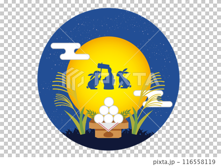 Autumn moon viewing material 116558119